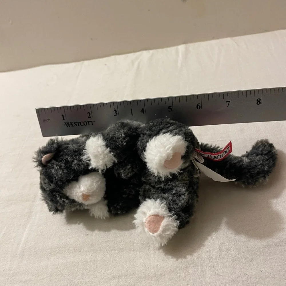 Douglas Plush Kitten Stuffed‎ Animal Gray White Kitten Toy Kids Cat